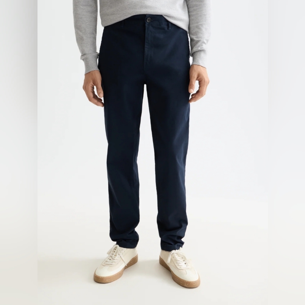 EUC Scotch And Soda Essentials Drift Cotton Blend Twill Chinos Navy Blue 32 /32